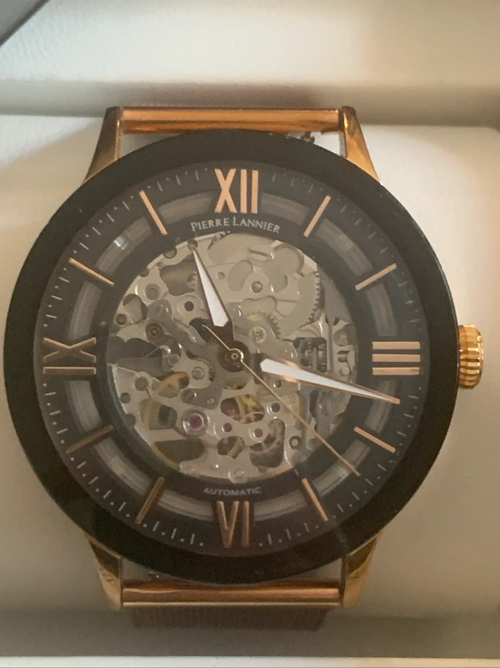 Montre femme Pierre Lannier Automatique Squelette – Doré Rose – photo 2